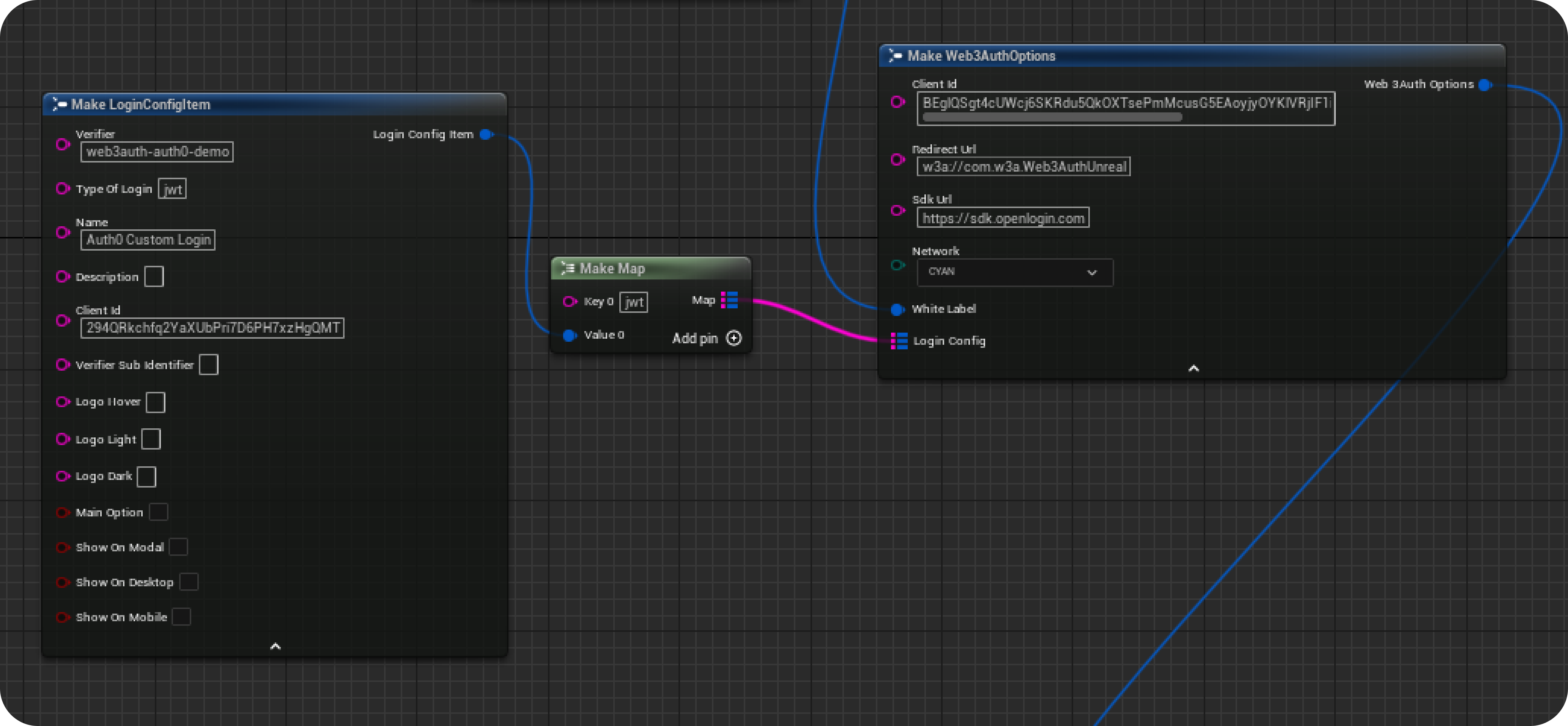Unreal Blueprint Auth0 Custom Login
